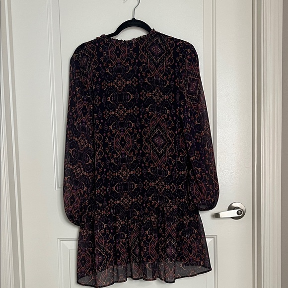 ZARA Patterned Long Sleeve Dress - Picture 3 of 3